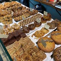 (not everything on the picture is vegan)  at Det Rene Brød - Rosenvængets Allé in Copenhagen