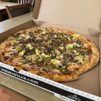 Take out Lopiez vegan pizza  at Lopiez in Davenport