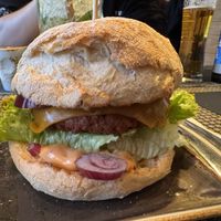Der vegane Cheeseburger   at Peter Pane - Leuchtturm in Rostock