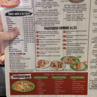 Vegetarian Menu, and create your own combo. Many choices can be made vegan.   at El Cazador in Carolina Beach