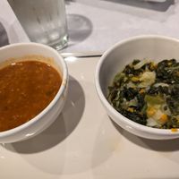 Stewed kale and red lentils at Nile Vegan in Columbus