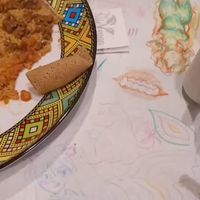 injera platter, serving 3 at Nile Vegan in Columbus