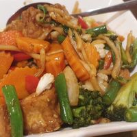 Stirfry veg and basil at Yim Yam in Yarraville