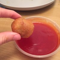 Chicken balls with sweet and sour sauce at Tim Tim in Shrewsbury