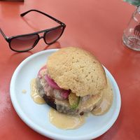 Savoury concha at Vegamo Deli in Mexico City