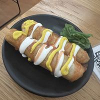 Corn dogs  at Vegamo Deli in Mexico City
