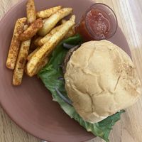 Beyond burger   at Vegamo Deli in Mexico City