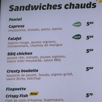 Sandwichs chauds  at Panos in Mons