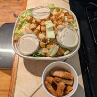 Cesar Salad with chicken at Rebel Cheese in Austin