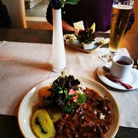 Pilzragout mit Klößen at Gasthaus & Pension Alter Hafen in Zehdenick