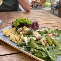 Starter hummus & asparagus   at Gasthaus & Pension Alter Hafen in Zehdenick