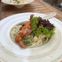 Asparagus Pasta  at Gasthaus & Pension Alter Hafen in Zehdenick