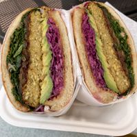 Kale burger. So good.  at Fala Bar in Santa Barbara