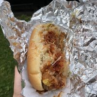 Modified NY style Italian veggie dog  at Super Weenie in Charleston