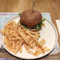 Gaia Burger (without pesto) at La Salicorne in Le Mont-saint-michel