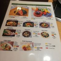 Meny at Chibo in Osaka