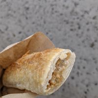 Vegan sausage roll at Tobermory Bakery & Tea Room in Isle Of Mull