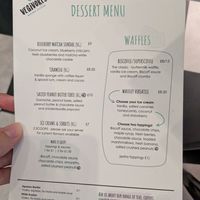 dessert menu 06/2025 at Vegivores in Reading