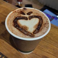 Gianduja hazelnut hot chocolate at Vegivores in Reading