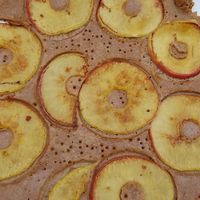 "Vegan specialty" pancake, made with buckwheat, soy, apple, cinnamon, and ginger. at Pannenkoekenhuis De Proeftuin in Eindhoven