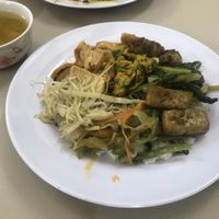 Very good eats here! The soup was pumpkin and so good. And their fake fish is yum! at Am Thuc Chay in Qui Nhon