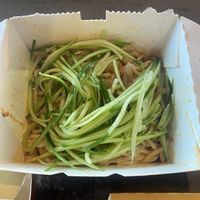 Cold noodles with Szechuan sauce  at Dough Zone - Pine St in Seattle