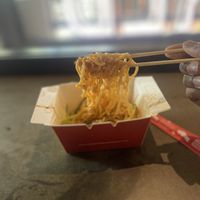 Obligatory noodle pull  at Dough Zone - Pine St in Seattle