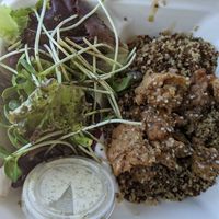 Soul Food Vegan Bowl - lunch special at HempLade Vegan Cafe in Tallahassee