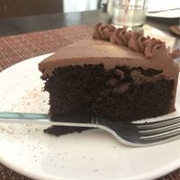 vegan chocolate cake at Corner Tree Cafe in Makati