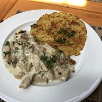 Zuercher Geschnetzeltes with Roesti at Verde in Basel