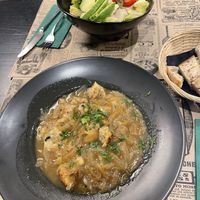 Onion soup at Verde in Basel