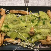 Ravioli & pesto at Verde in Basel