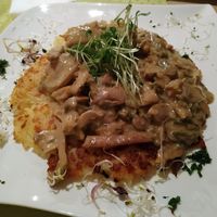 Some kind of wonderful swiss dish at Verde in Basel