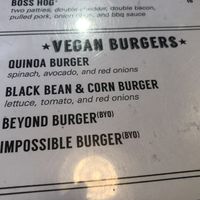 Menu  at Two Roads Tavern in Kill Devil Hills