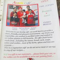   at Aum Cafe in Varanasi