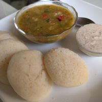 Idly at Aum Cafe in Varanasi