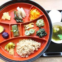 Vegan menu  at Fureai Shokudo Nantoya in Okinawa