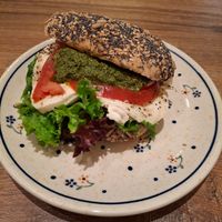 Vegan Mozzarella Sandwich 🔥 at Vollkornbäckerei Hartwich in Berlin