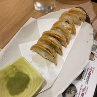 Deep fried vegetable gyoza  at Gyozaoh Dotonbori in Osaka
