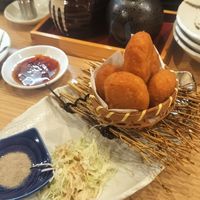 Karaage - it's more like chicken nuggets (in a good way!) at Gyozaoh Dotonbori in Osaka