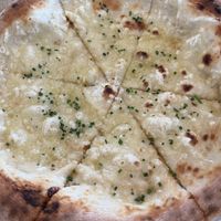 Vegan cheesy garlic bread   at Dylan's in Menai Bridge