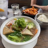 Huge noodle soup at Mr Hong in West End