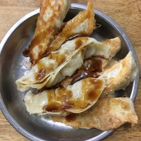 Small order of pot stickers (NT$35) at Tiān Chú SùShí 天廚素食 in Taichung