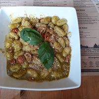 Gnocchi at Sora Lella Roman Vegan Restaurant in Edinburgh