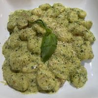 Gnocchi al Pesto at Sora Lella Roman Vegan Restaurant in Edinburgh