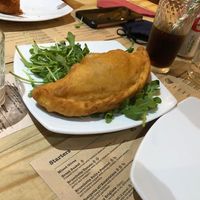 Calzone at Sora Lella Roman Vegan Restaurant in Edinburgh