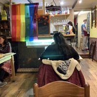 Inside at Sora Lella Roman Vegan Restaurant in Edinburgh