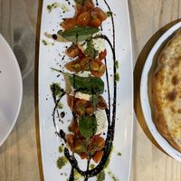 Special Caprese salad  at Sora Lella Roman Vegan Restaurant in Edinburgh