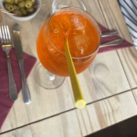 Aperol spritzer   at Sora Lella Roman Vegan Restaurant in Edinburgh