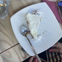 Lemon cheesecake (all vegan)   at Sora Lella Roman Vegan Restaurant in Edinburgh